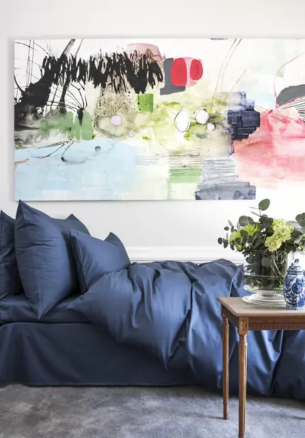 Borås Cotton Cloud örngott 70x100 Deep blue 