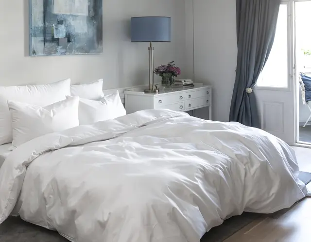 Borås Cotton Cloud bäddset 150x210/50x60 Optical white 