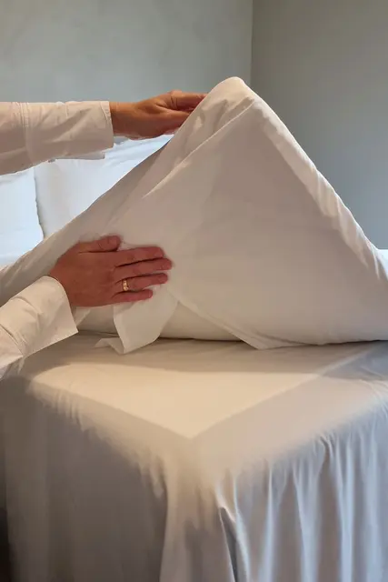 Borås Cotton Cloud underlakan 270x270 Optical white 