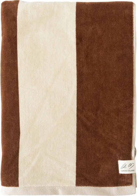 Gustav Ovland Sava strandhandduk 100x180 Beige / Rost 
