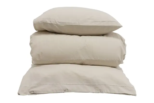 Gustav Ovland Marabel bäddset 150x210/50x60 Beige / Vass 