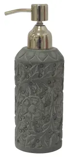 Bor&#229;s Cotton Hamam tv&#229;ldispenser Grey stone embossed/silver pump