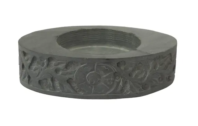 Borås Cotton Hamam tvålkopp Grey stone embossed 