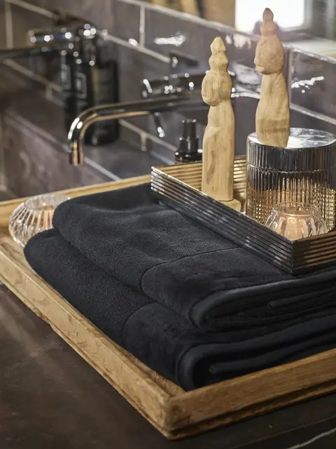 Halvor Bakke Clifton handduk 70x140 Sort / Black 