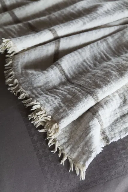 Halvor Bakke Chamonix pläd 130x200 Beige / Pure cashmere 