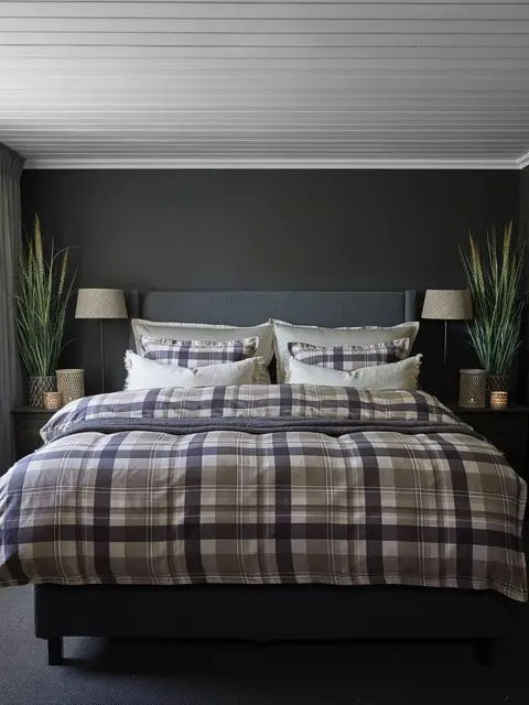 Halvor Bakke Nevlunghavn bäddset 150x210/50x60 Blå / Midnight blue 