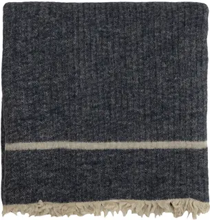 Halvor Bakke Chamonix pl&#228;d 130x200 Bl&#229; / Midnight blue