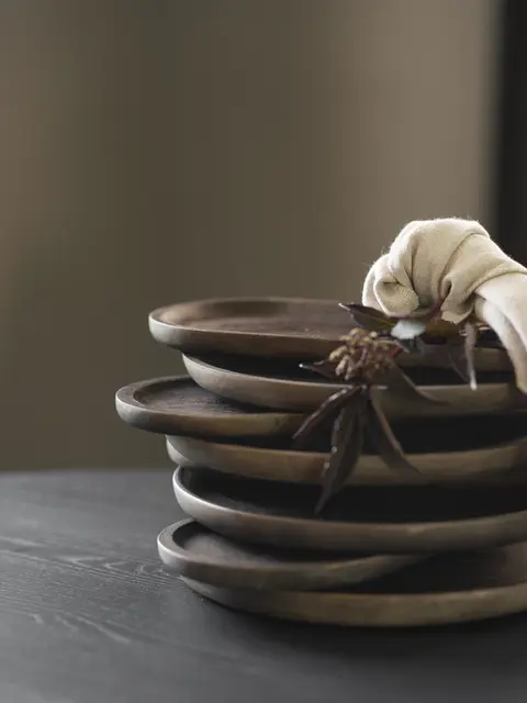 Halvor Bakke Truro brett 2-pack Ø25 Brun 