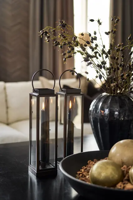 Halvor Bakke Marmi stormlykta innomhus H40 Brun 