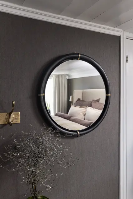 Halvor Bakke Lysaker spegel Ø65 Svart 