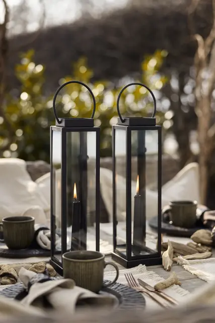 Halvor Bakke Marmi lanterne innomhus H40 Svart 