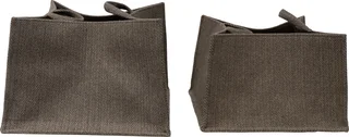 Halvor Bakke Asima förvaringskorgar 2 st 40x35x25/45x40x30 Brun