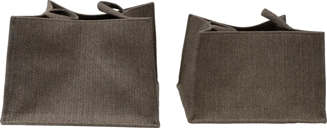 Halvor Bakke Asima förvaringskorgar 2 st 40x35x25/45x40x30 Brun 