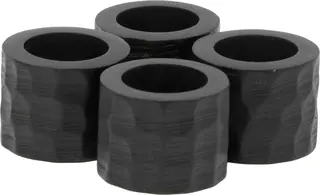 Halvor Bakke Pret servettring 4-pack Svart