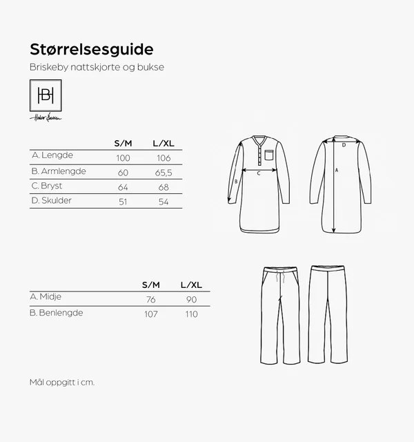 Halvor Bakke Briskeby pyjamasbyxa S/M Kanel 
