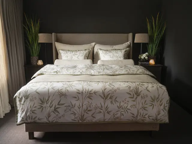 Halvor Bakke Agira sengeteppe 160x260 Beige 