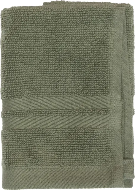 Halvor Bakke St. Paul handduk 30x30 Stöv grön 