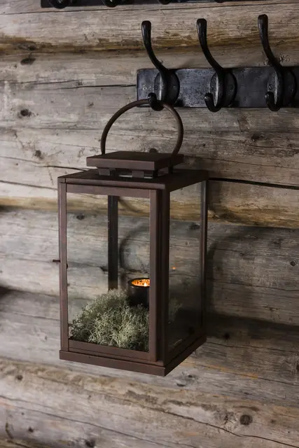 Halvor Bakke Nordseter lanterne H36 Rustfarget og rustfri 