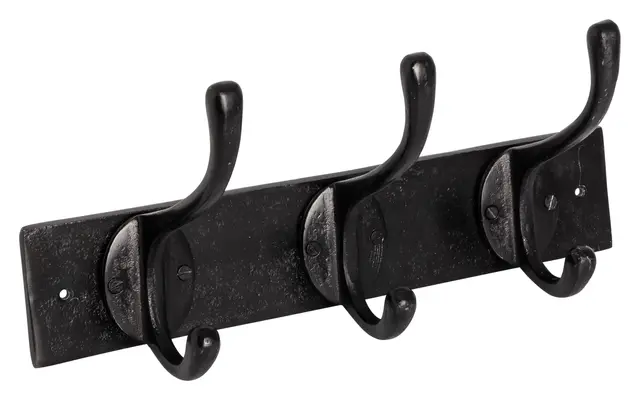 Halvor Bakke Høgevarde knaggrekke metall 3 knagger Svart 