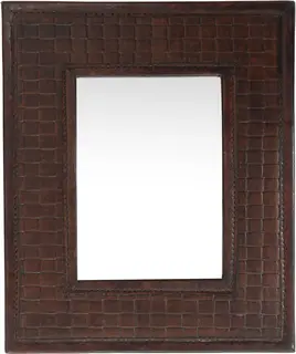 Halvor Bakke ramme i skinn IV foto 13x18 25x30 skinn med flett