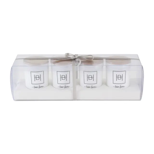 Halvor Bakke Duftlys gavepakke 4-pk Hvit assorterte dufter 