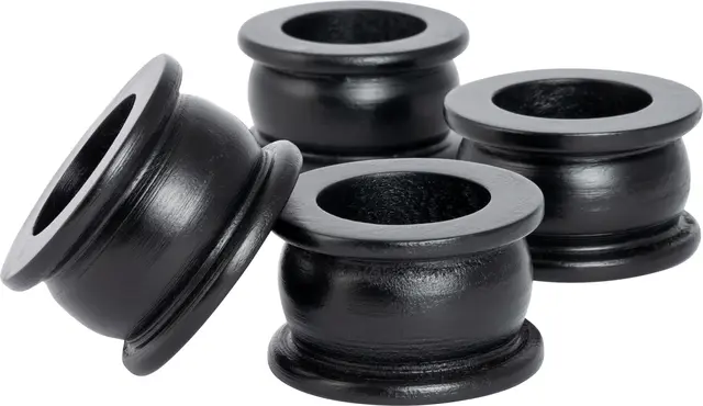 Halvor Bakke Kuruman serviettringer 4-pk Ø5,5 Sort tre 