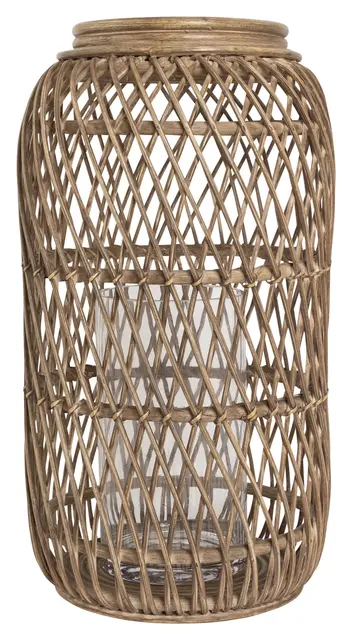 Halvor Bakke Lombok rotting lyslykt H45 Natur 