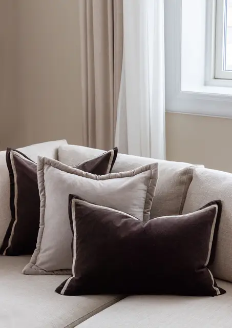 Lama Alpi kuddfodral 50x50 Nougat 