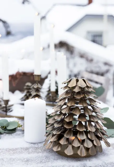 Lama Bormio värmeljushållare Ø20 H21 Messing 