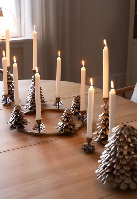 Lama Bormio liten ljusstake Ø6 H6,5 Messing 