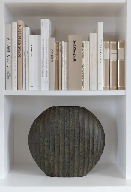 Lama Estrela vase Grønn patina 