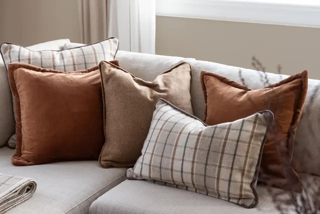 Lama Beja kuddfodral 50x50 Kamel 