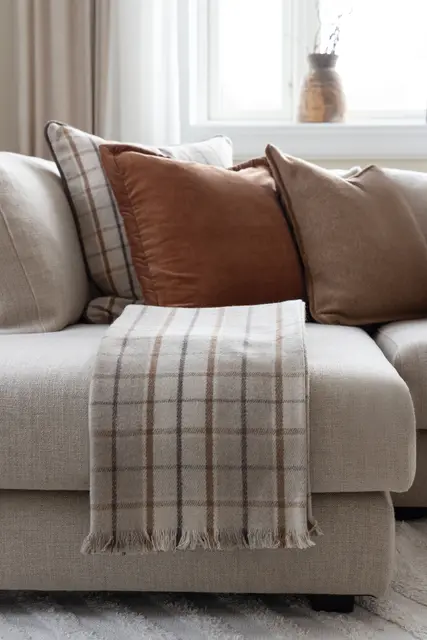 Lama Gaia prydnadskudde 50x50 Beige 