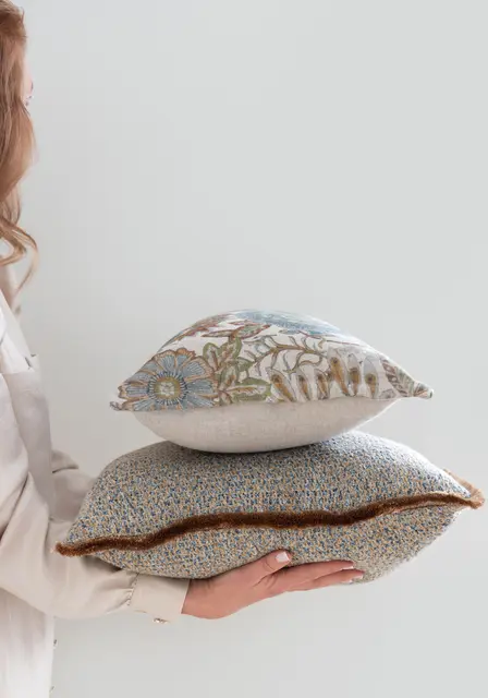 Lama Evora kuddfodral 40x60 Petrol 