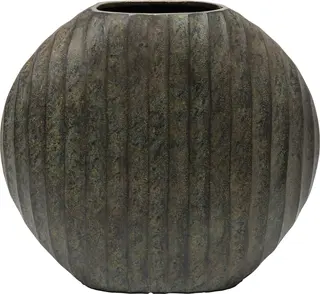 Lama Estrela vase Grønn patina