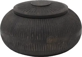 Lama Seia ask med lock Brunsvart