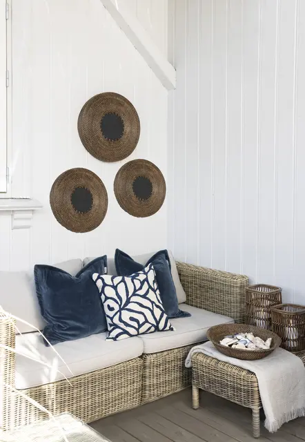 Lama Alpi kuddfodral 50x50 Djup blå 