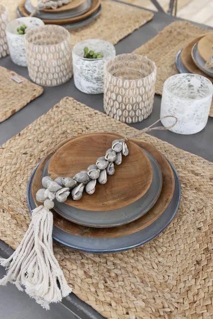 Lama Cleo dekkebrikke i jute 35x50 Natur 