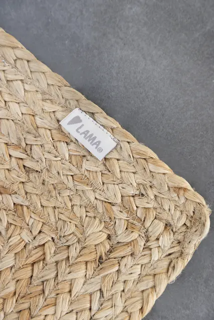 Lama Cleo dekkebrikke i jute 35x50 Natur 