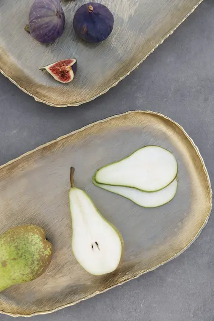 Lama Ines brett 38,5x24,5 Matt gold 