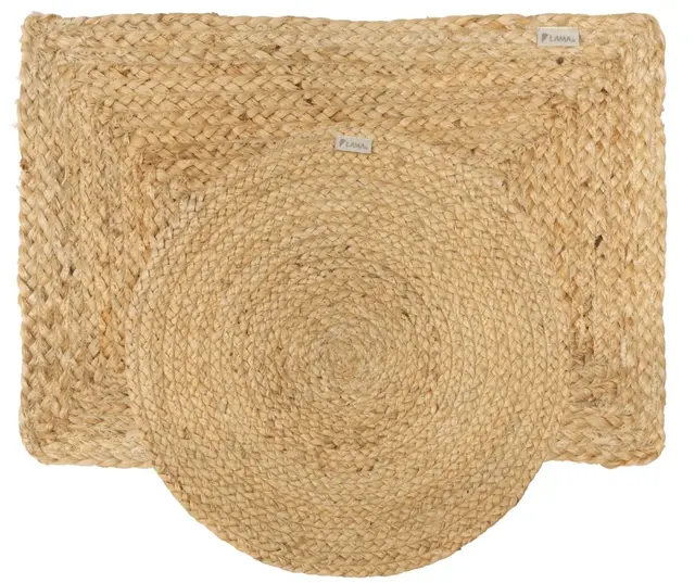 Lama Cleo dekkebrikke i jute Ø40 Natur 