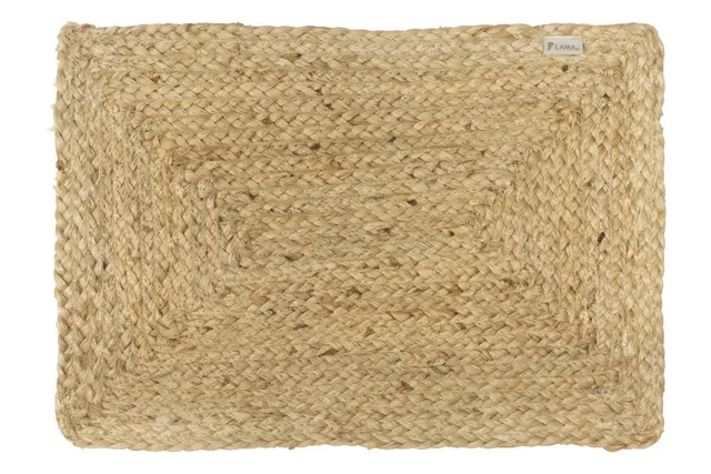 Lama Cleo dekkebrikke i jute 35x50 Natur 