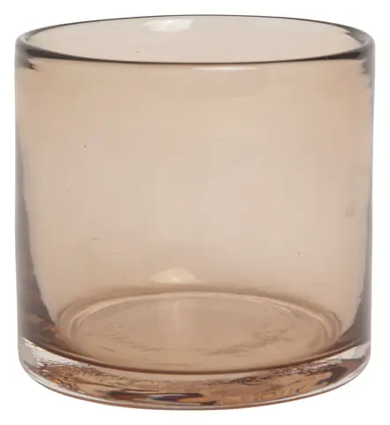 Lama telysholder glass 10x10 Golden