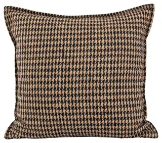 Lama putetrekk hundetann ull 50x50 Beige/Sort