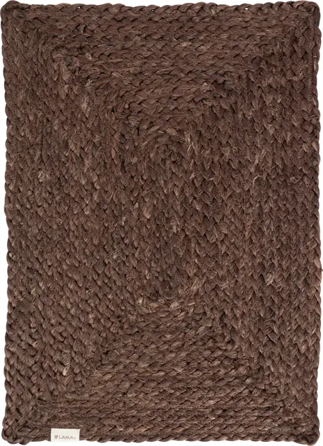 Lama dekkebrikke i jute 35x50 Brun 