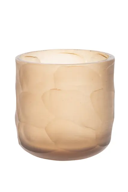 Lama Waterloo telysholder banket glass H10 Brun 
