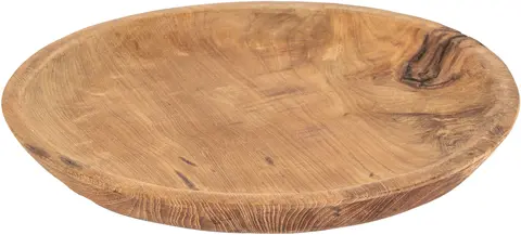 Lama dekketallerken teak Ø33 Natur