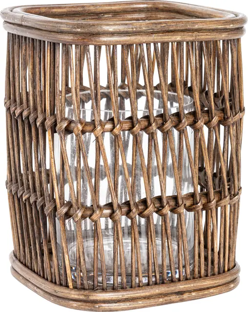Lama rattan lykt liten 18x18x24 