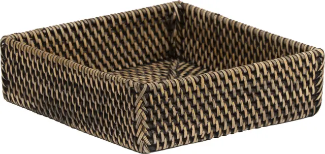 Lama serviettkurv rattan 18,5x18,5 Brun 