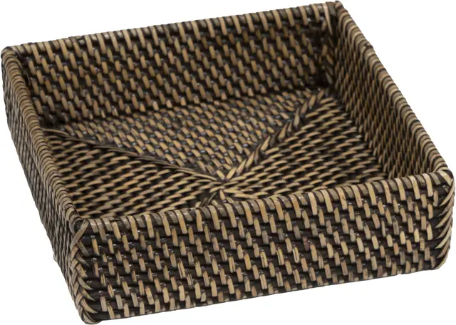 Lama serviettkurv rattan 18,5x18,5 Brun 